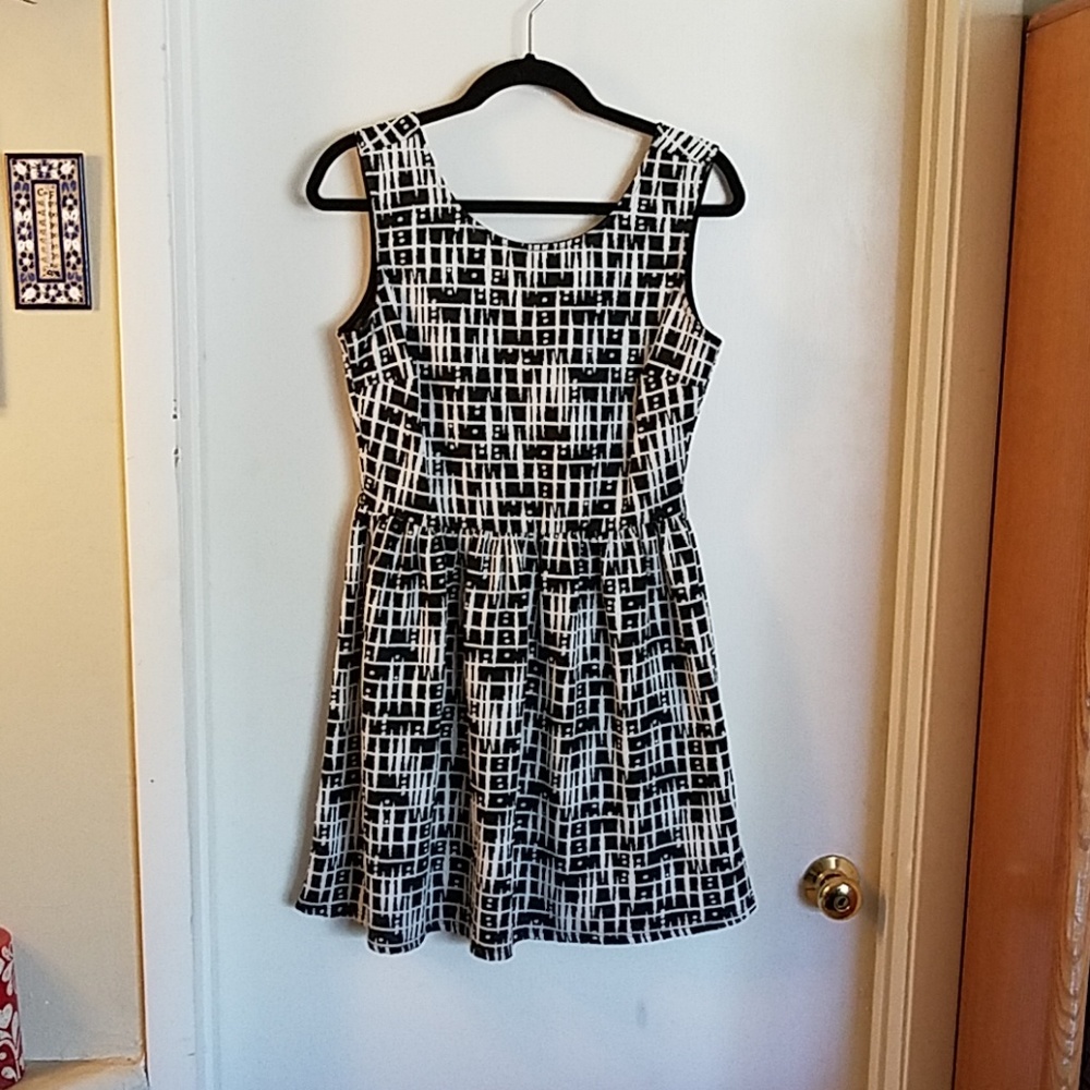 Black and white dress